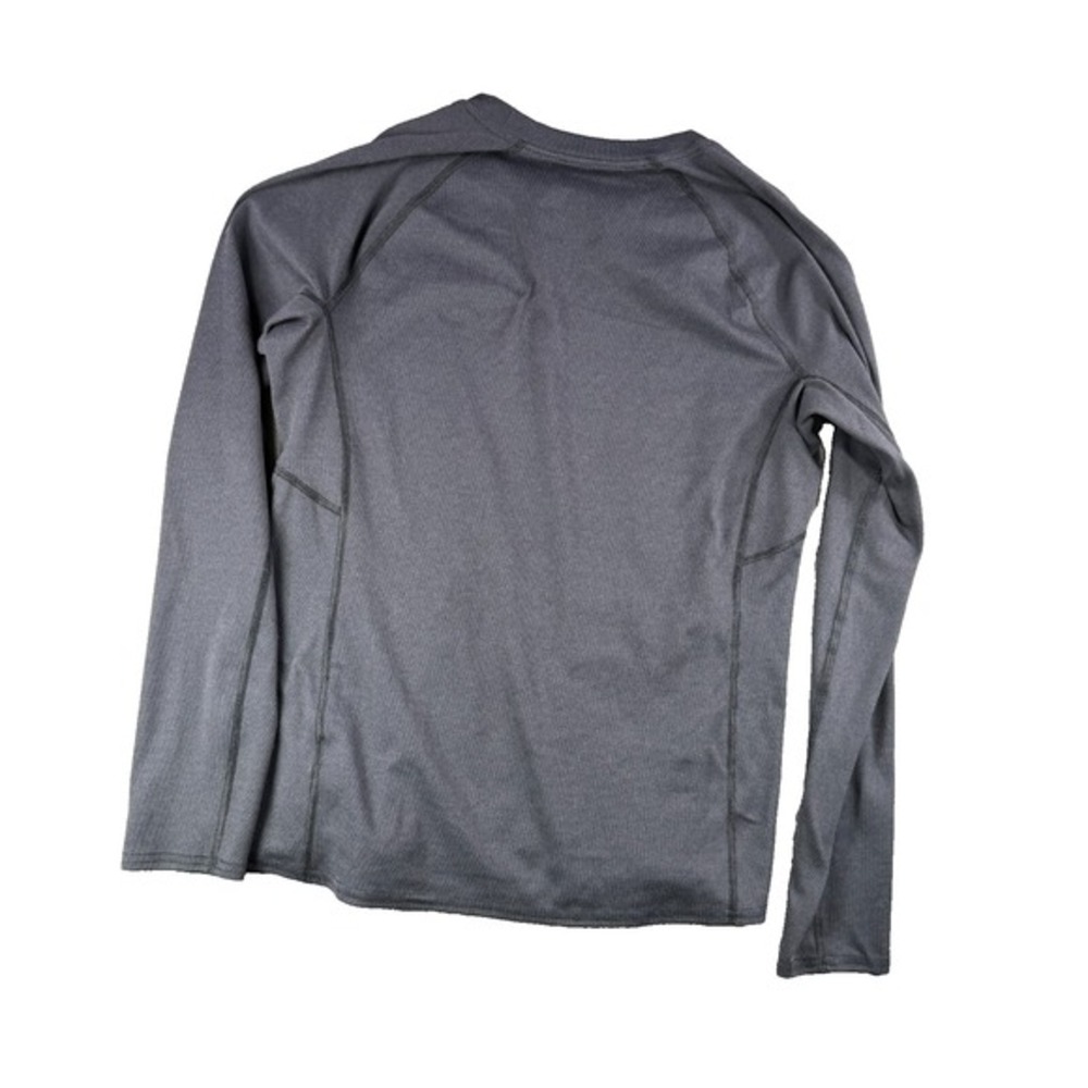 L.L.Bean Midweight Base Layer Wome L Crew Top Long Sleeve Tee Black Gym Run Hike - Picture 3 of 13